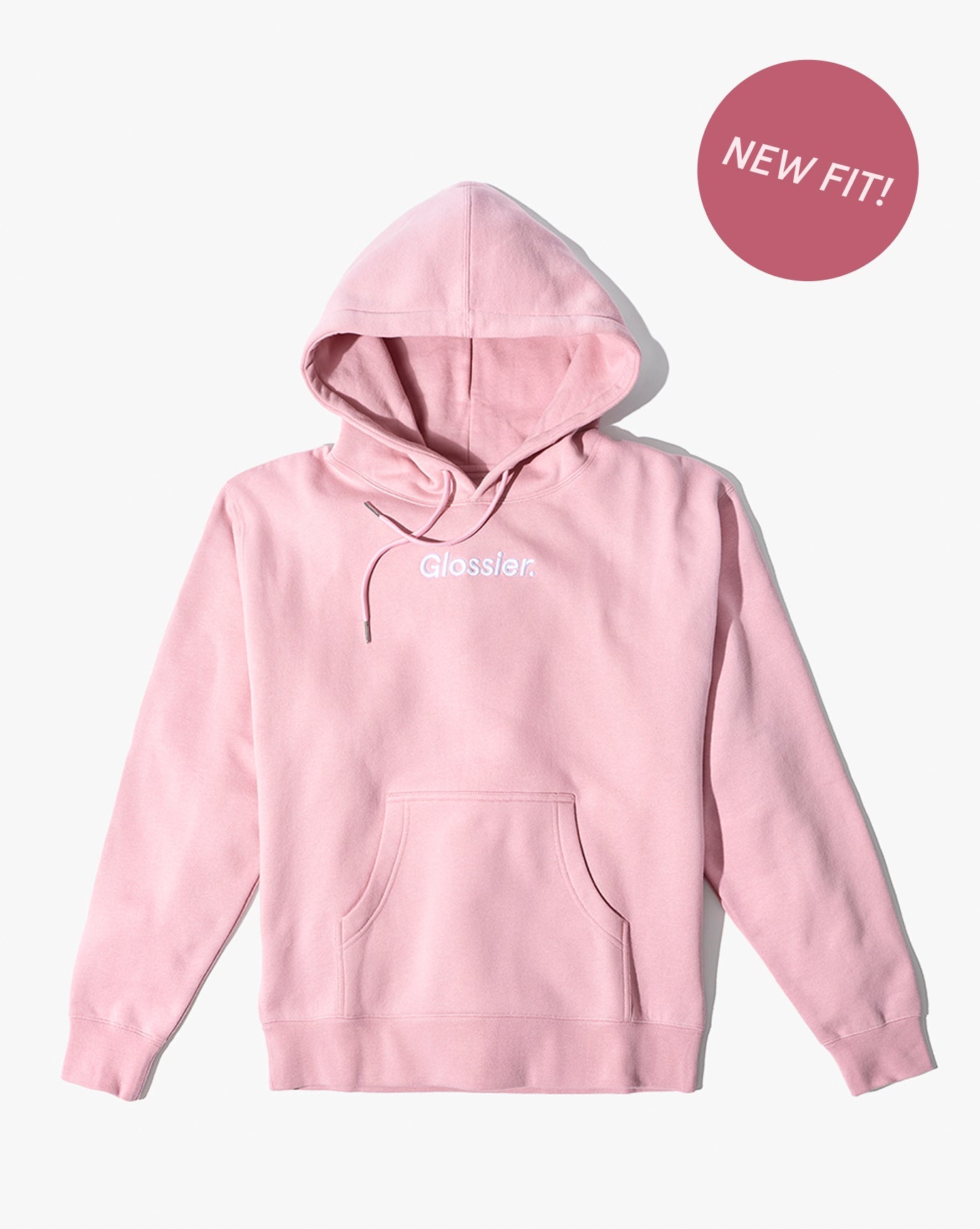 Embroidered Pink Hoodie