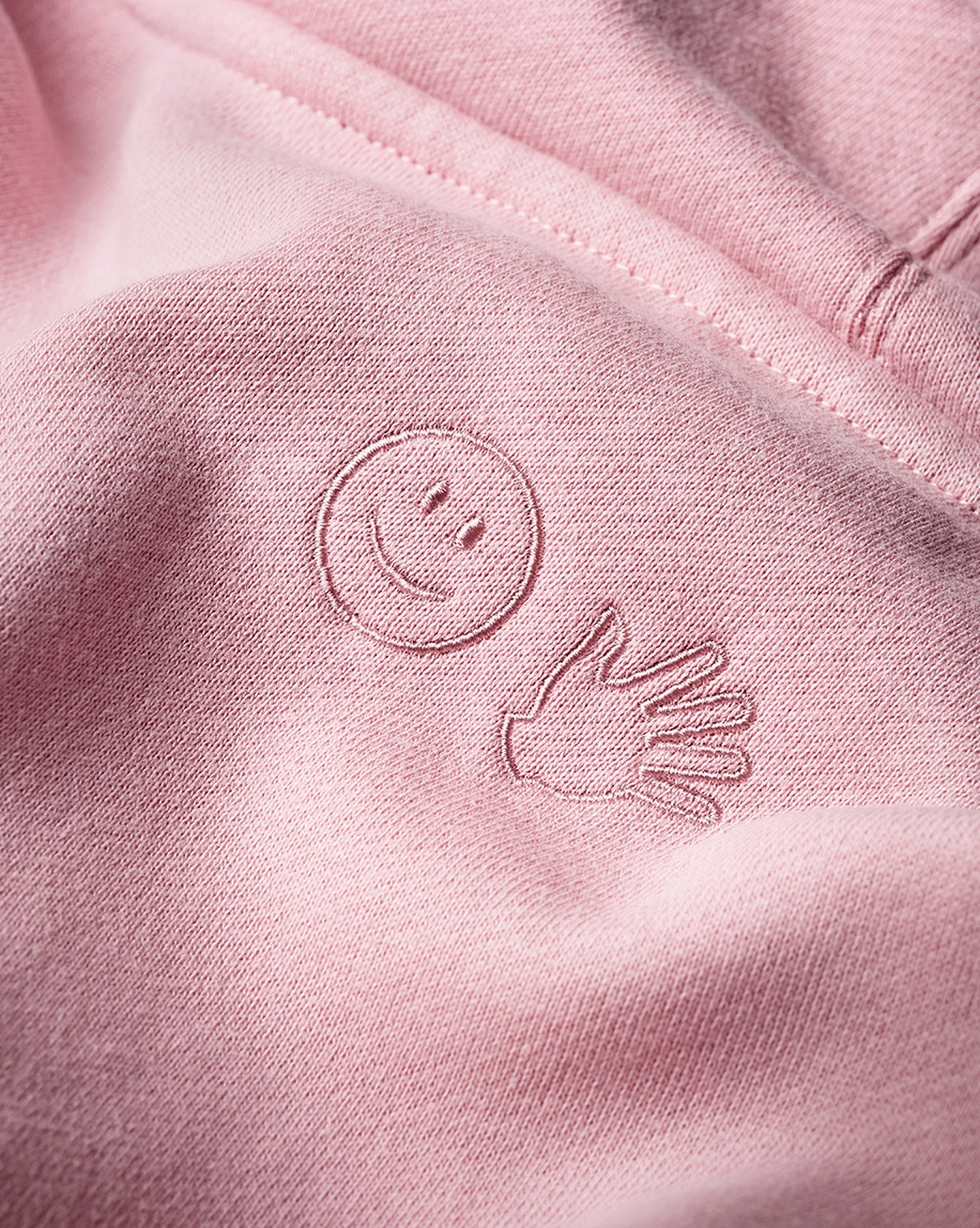 Embroidered Pink Hoodie